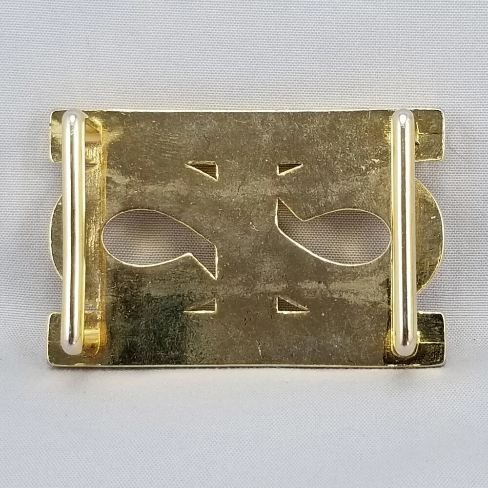 Vintage‎ Belt Buckle Womens S Shape Infinity Gold Color